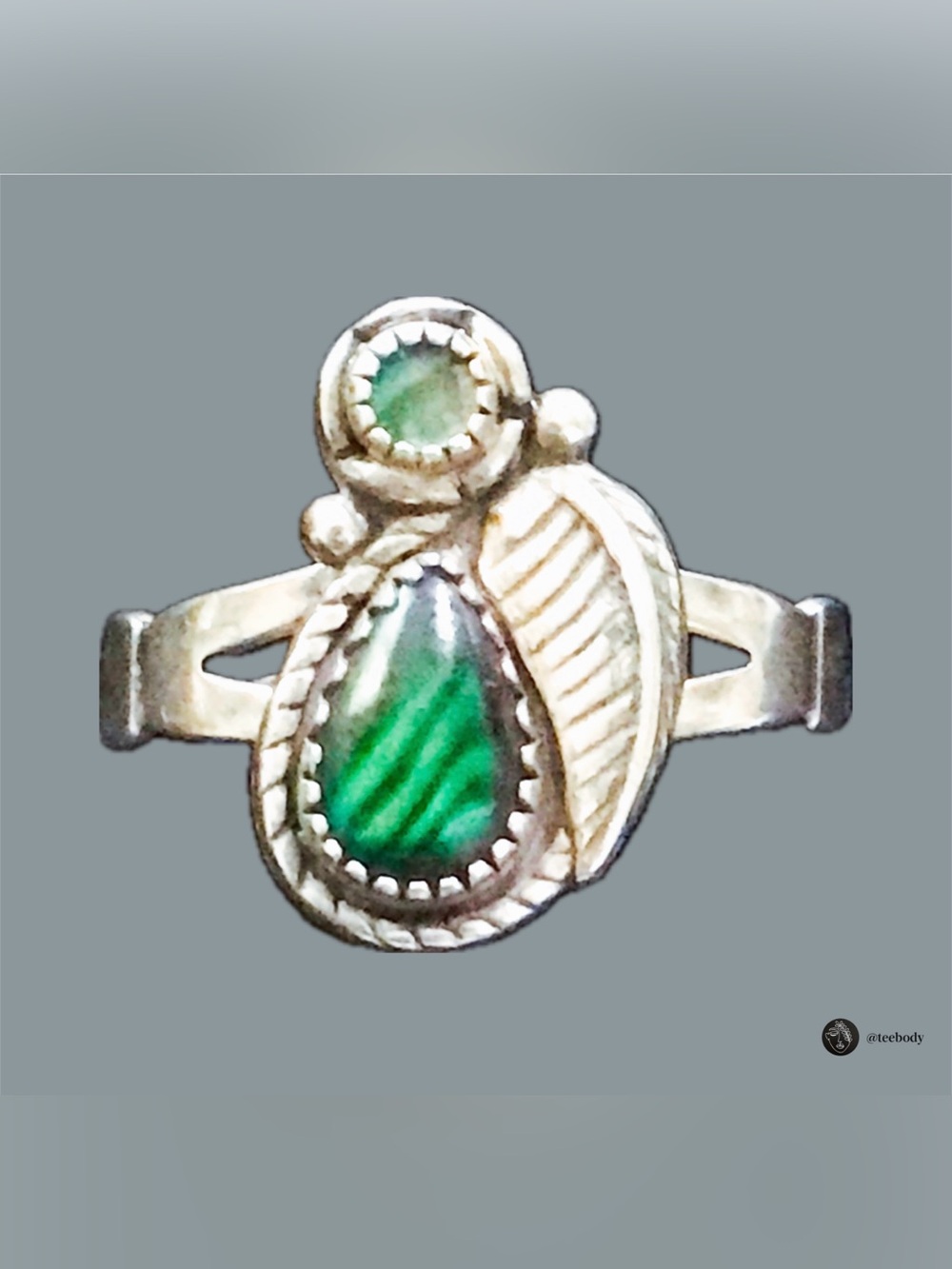 VTG WMCO Sterling Silver Paua Abalone Shell Southwest Ring